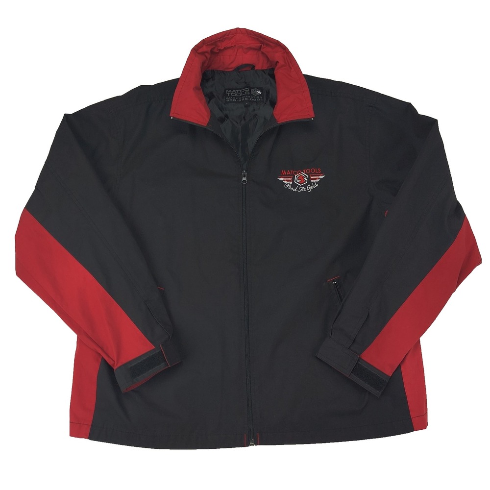 Matco Tools Image Collection Black Red Zip Up Mechanic Jacket Good As Gold Men L